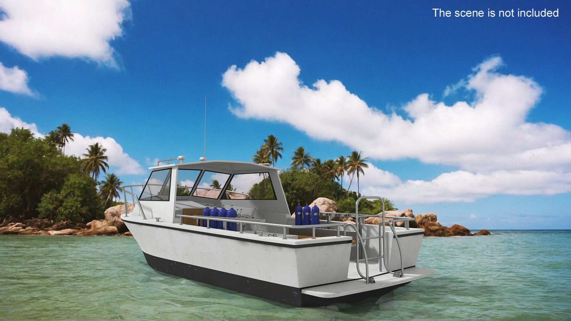 Dive Boat Yacht 3D Model - TurboSquid 2399376