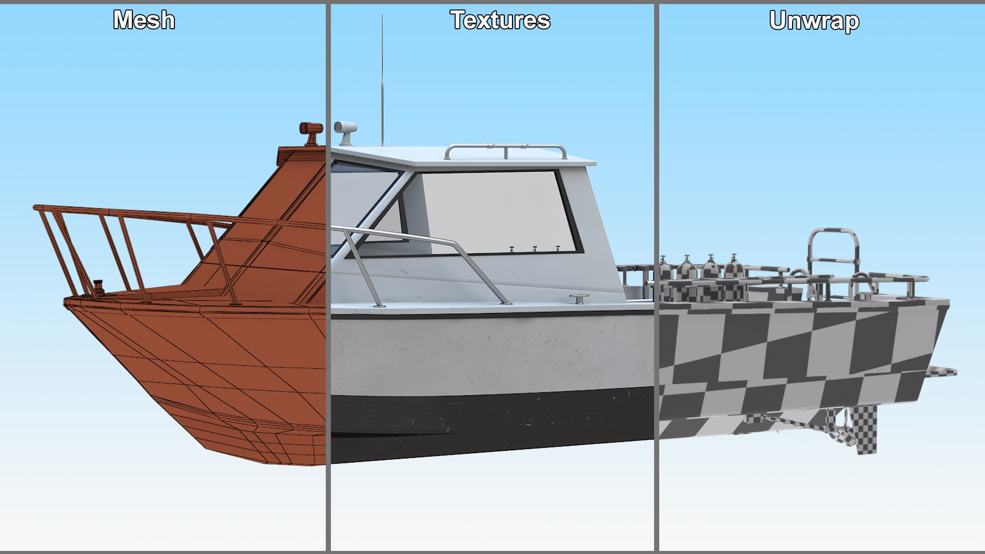 Dive Boat Yacht 3D Model - TurboSquid 2399376