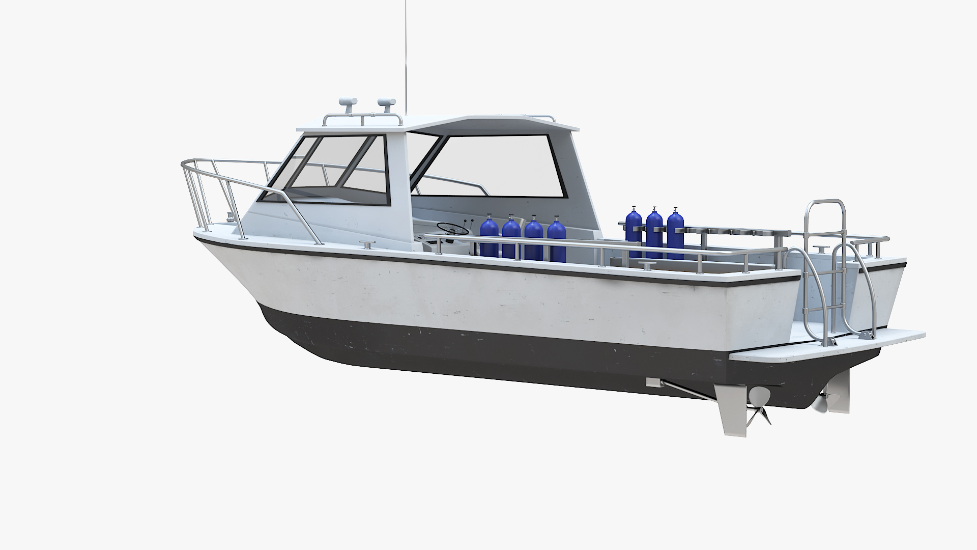 Dive Boat Yacht 3D Model - TurboSquid 2399376
