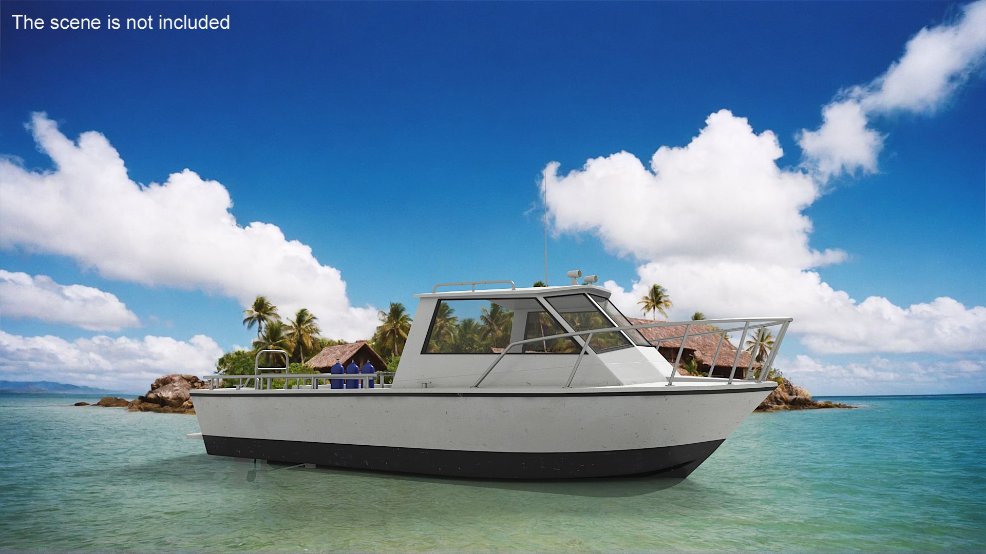 Dive Boat Yacht 3D Model - TurboSquid 2399376