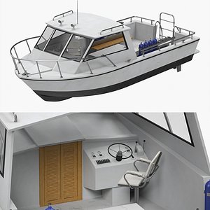 Dive Boat Yacht 3D model