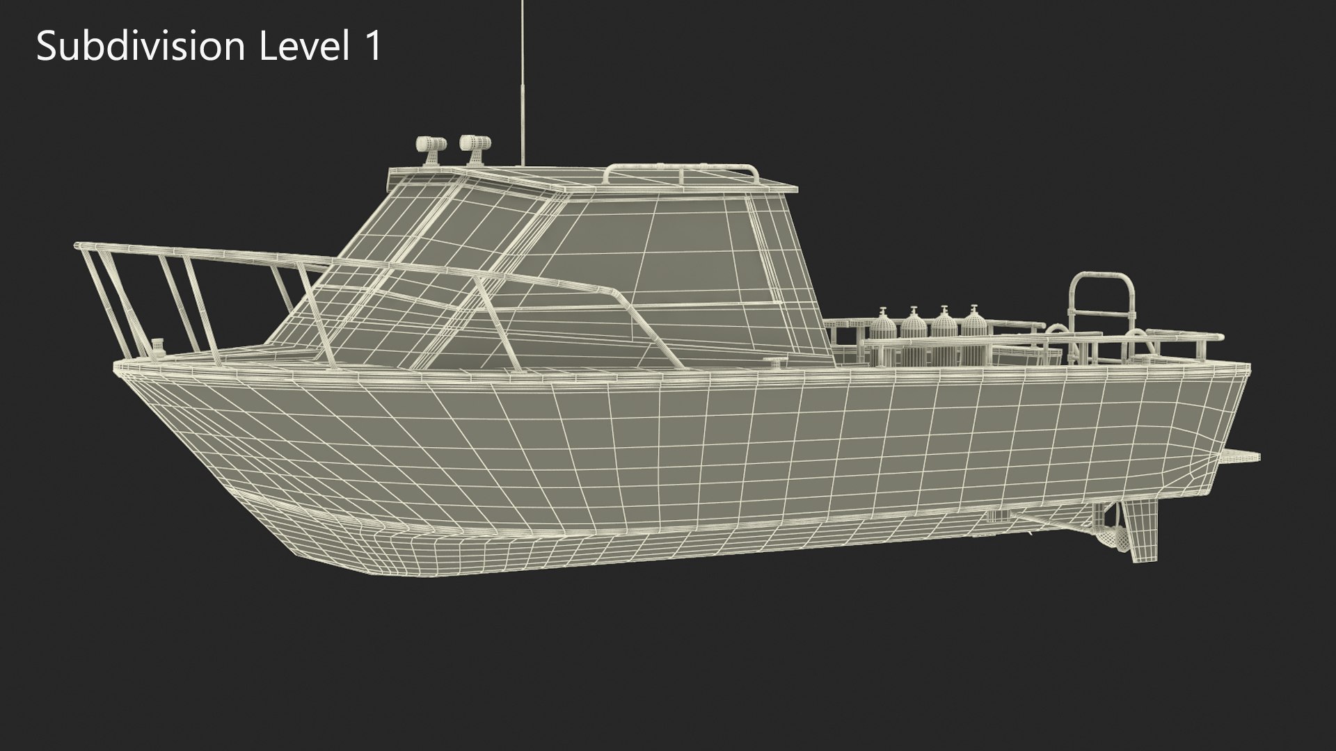 Dive Boat Yacht 3D Model - TurboSquid 2399376