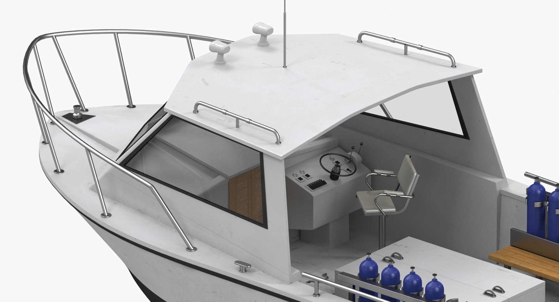 Dive Boat Yacht 3D Model - TurboSquid 2399376