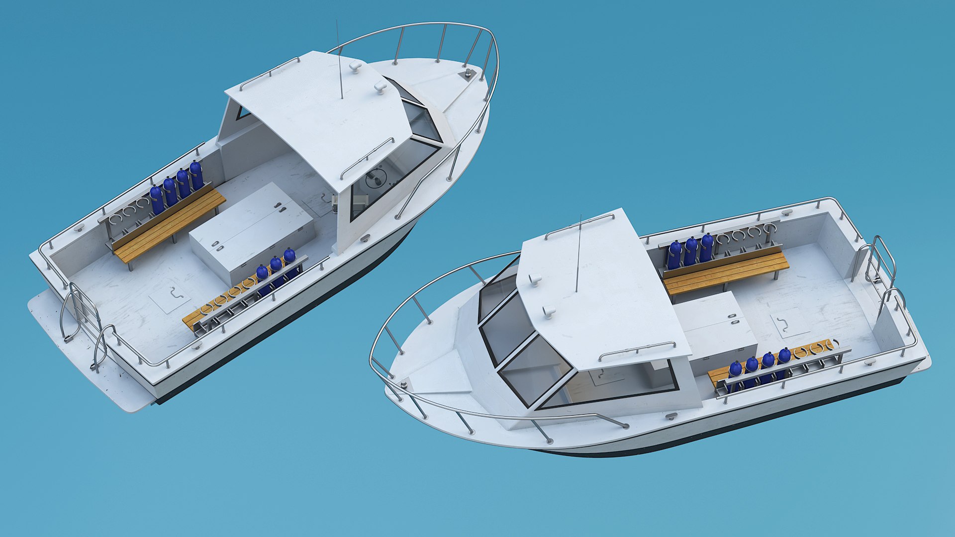 Dive Boat Yacht 3D Model - TurboSquid 2399376