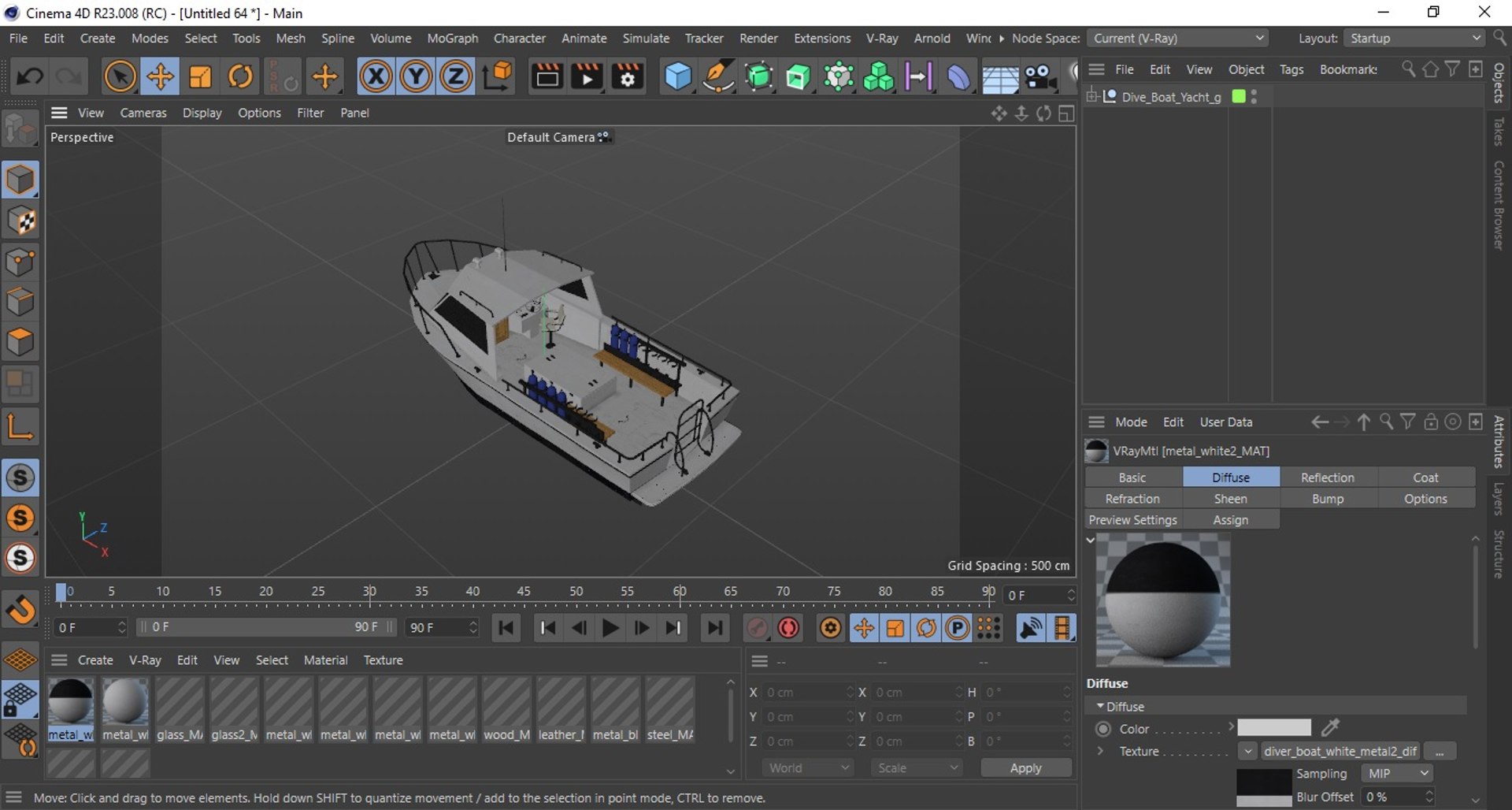 Dive Boat Yacht 3D Model - TurboSquid 2399376