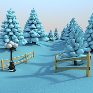 Snowy Outdoor Scene
