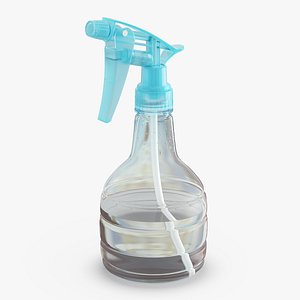 plastic water spray bottle 3D model
