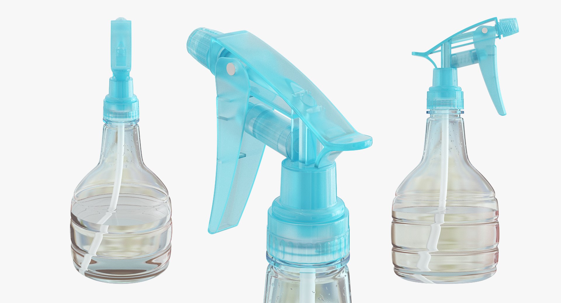 Plastic Water Spray Bottle 3D Model - TurboSquid 1301659