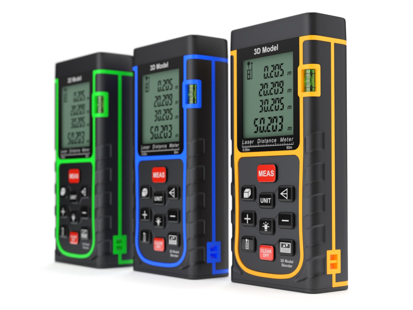 3D distance laser meter - TurboSquid 1366544