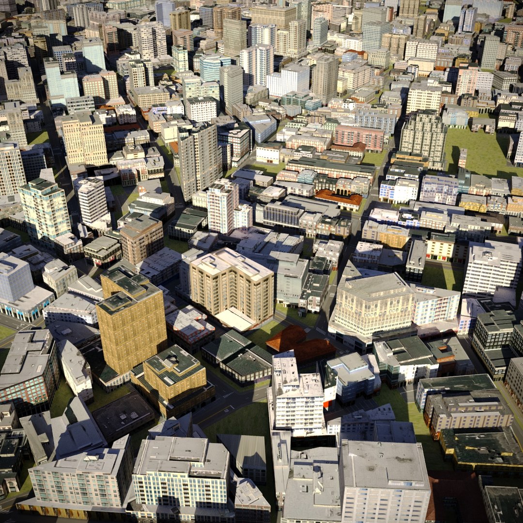Town city cityscape 3D model - TurboSquid 1419774