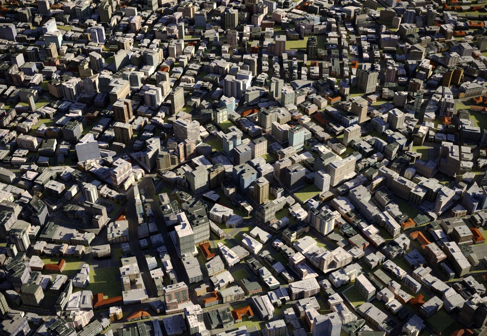 Town city cityscape 3D model - TurboSquid 1419774
