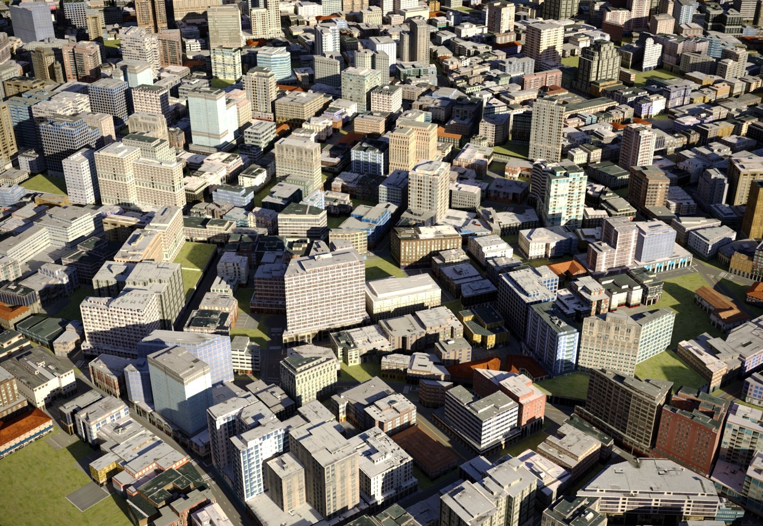 Town city cityscape 3D model - TurboSquid 1419774
