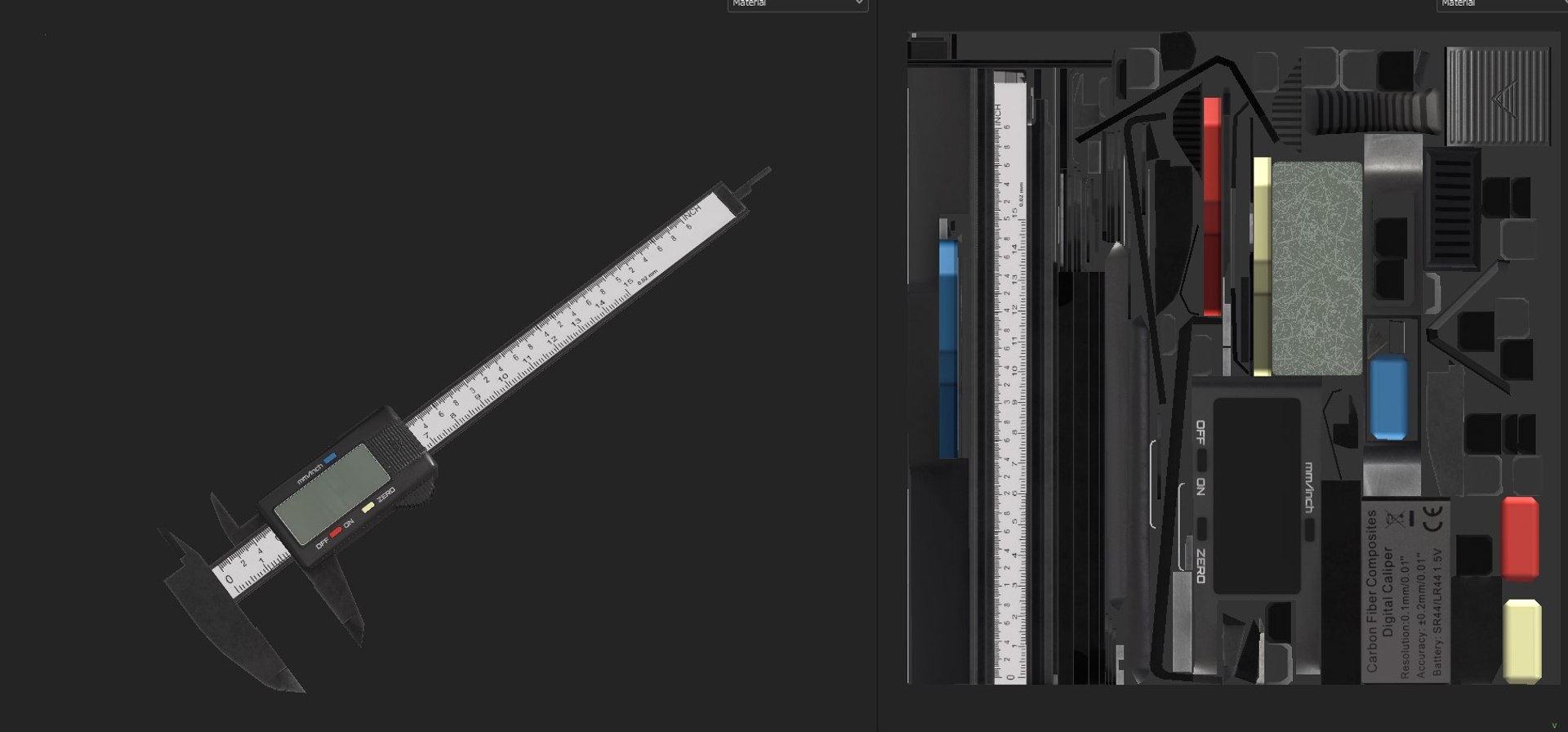 Digital Caliper 3D Model - TurboSquid 2124797