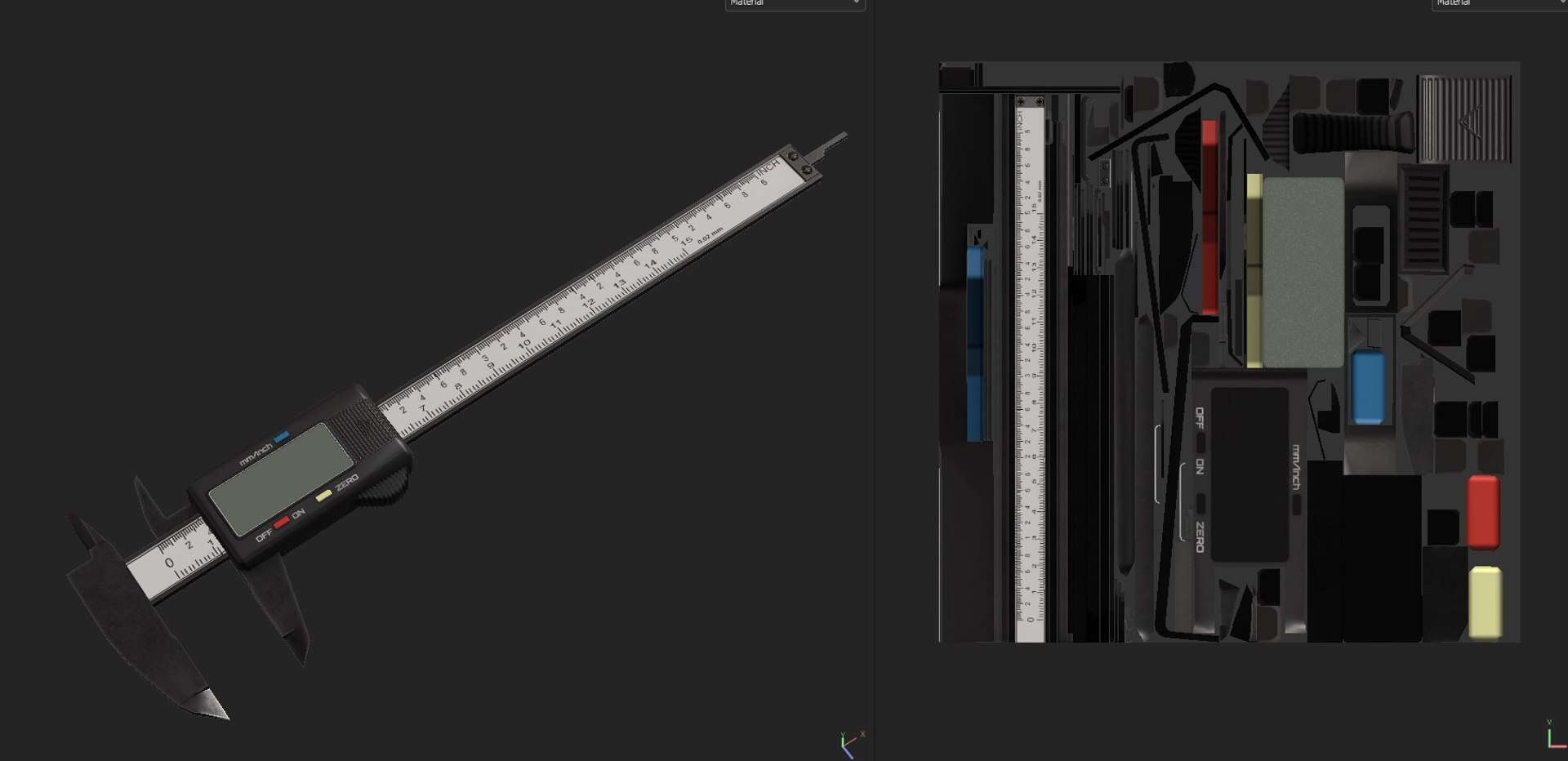 Digital caliper 3D model TurboSquid 2124797