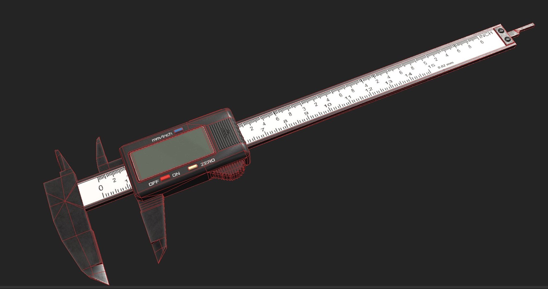 Digital caliper 3D model TurboSquid 2124797