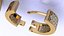 Pendientes de aro con diamantes