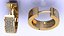 Pendientes de aro con diamantes