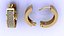 Pendientes de aro con diamantes