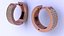 Pendientes de aro con diamantes