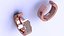 Pendientes de aro con diamantes