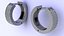 Pendientes de aro con diamantes