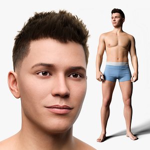 3D Adrian - Realistic 3D Character - Cinematic Edition model