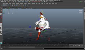 Cartoon Chicken Man (Rigged)