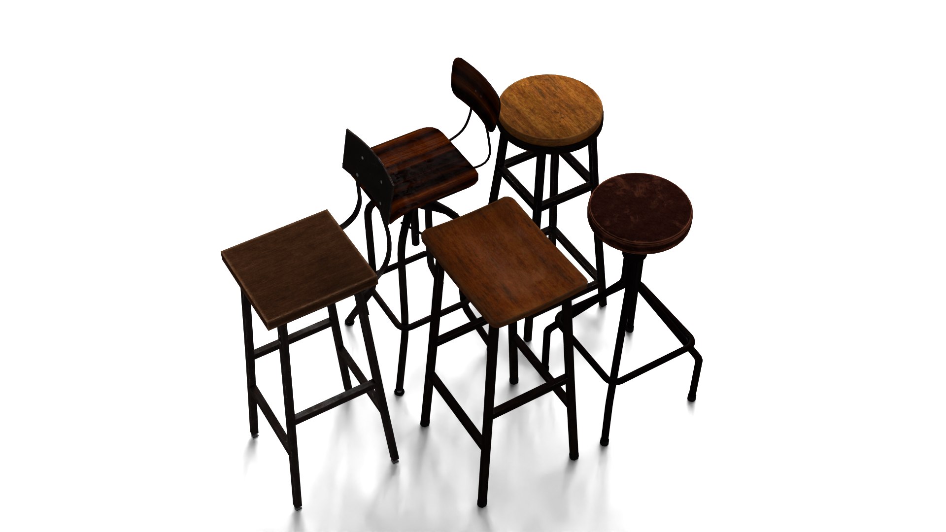 3D 5 Different Chairs 3D Models Pack - TurboSquid 2504801