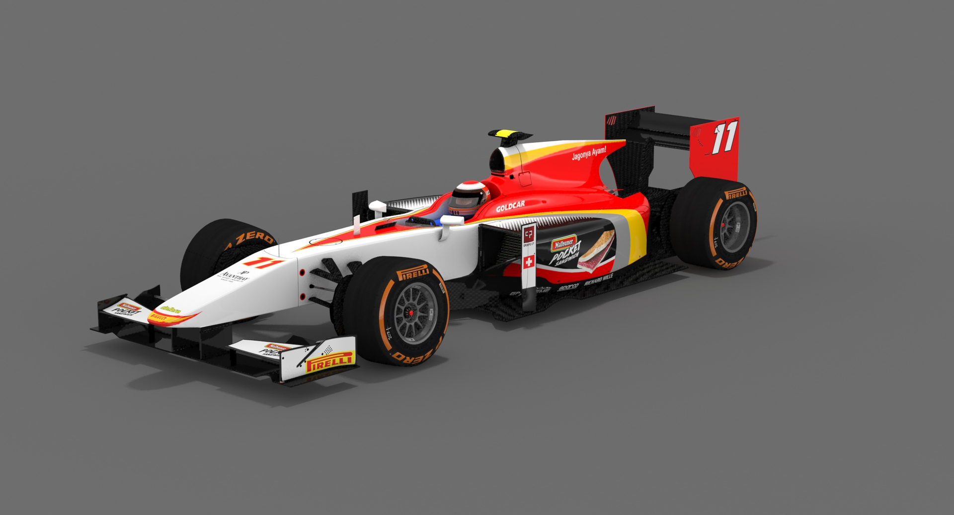 3D Campos Racing Formula 2 - TurboSquid 1150673