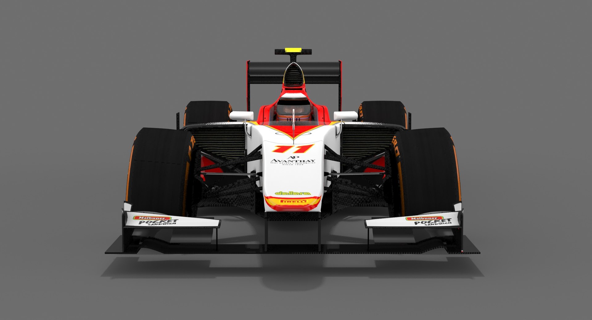 3D Campos Racing Formula 2 - TurboSquid 1150673