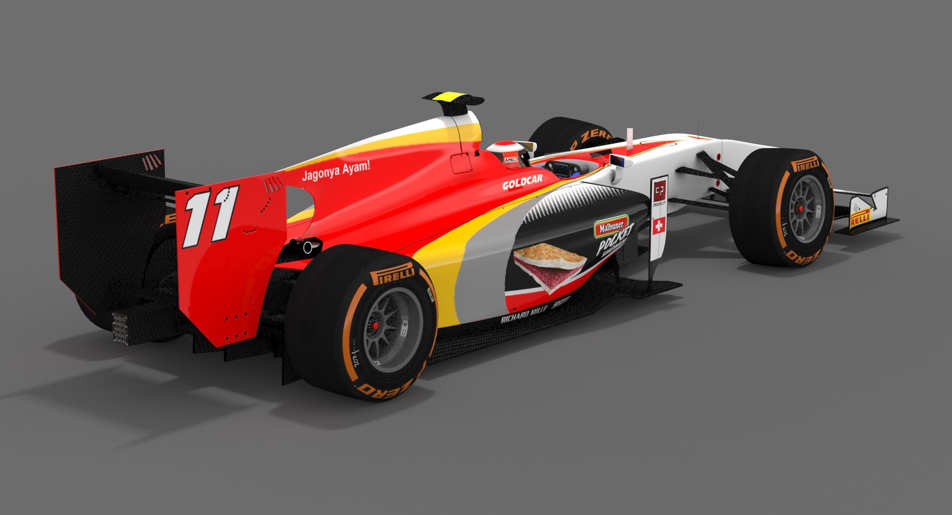 3D Campos Racing Formula 2 - TurboSquid 1150673