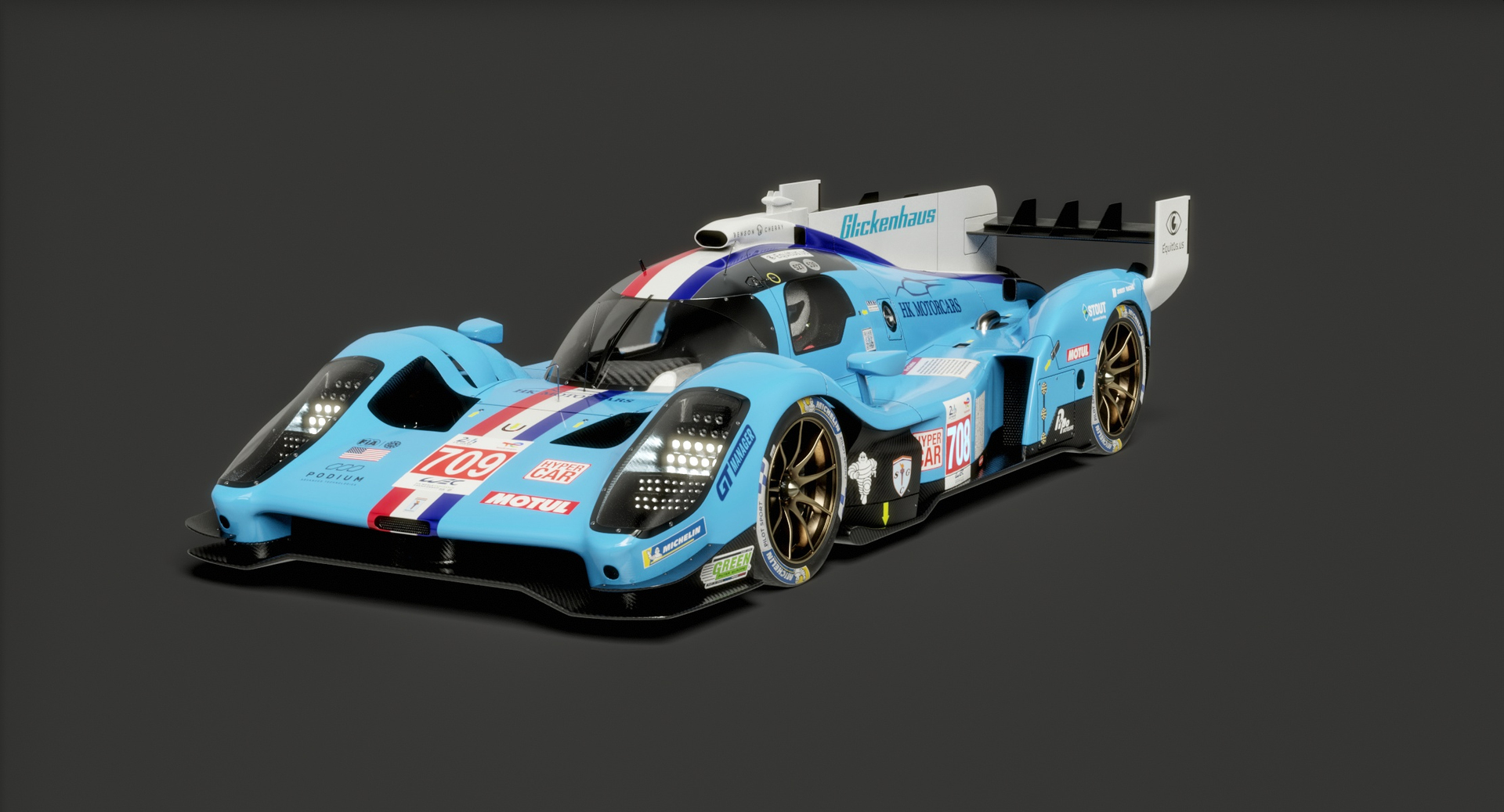 Glickenhaus SCG 007 LMH Hypercar 709 WEC Season 2023 3D