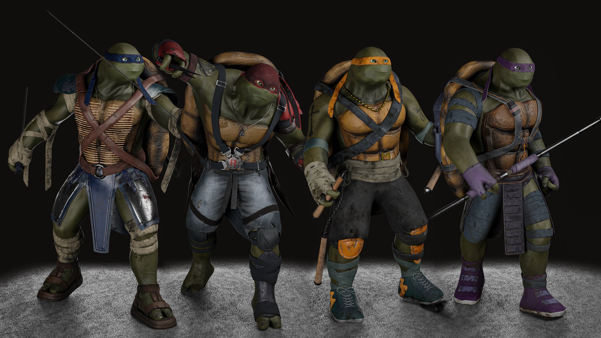 3D TMNT game ready - TurboSquid 1730184