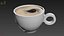 Black coffee white cup