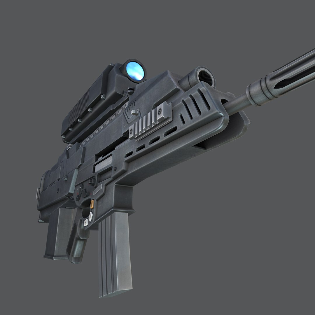 3d xm29 oicw rifle model