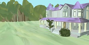 Painted Mansion Environment Exterior