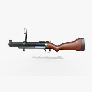3D M79 grenade launcher Low-poly