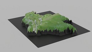 3D Colombia Map Country model