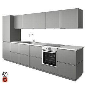 Modern kitchen VOXTORP GRAY