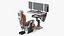 Sci-fi Computer and Pilot Chair