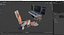 Sci-fi Computer and Pilot Chair