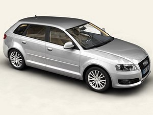 audi a3 sportback 2009 3d 3ds