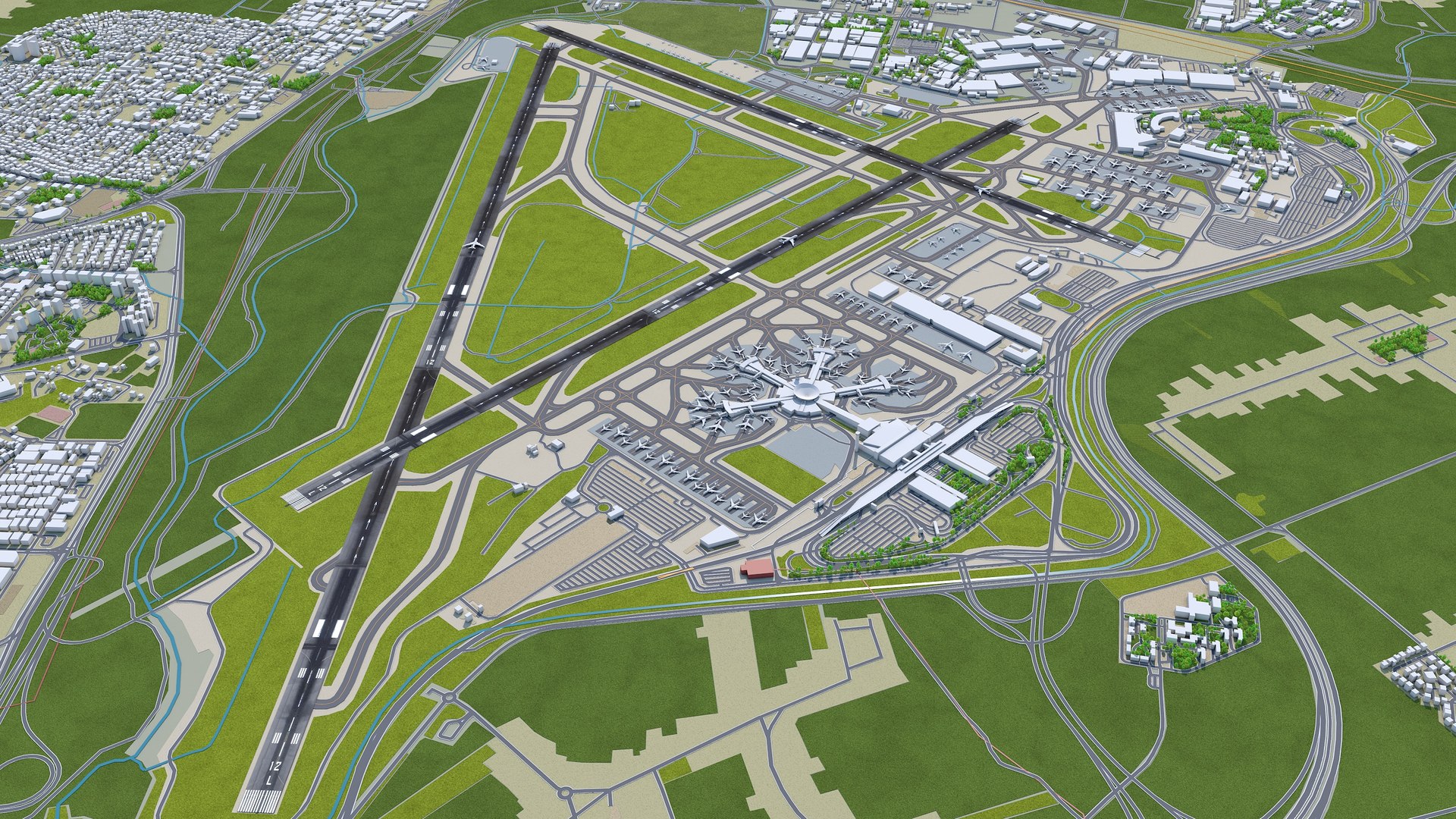 Ben Gurion Airport 3D Model TurboSquid 2005111