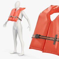 Life Vest Type II on Mannequin