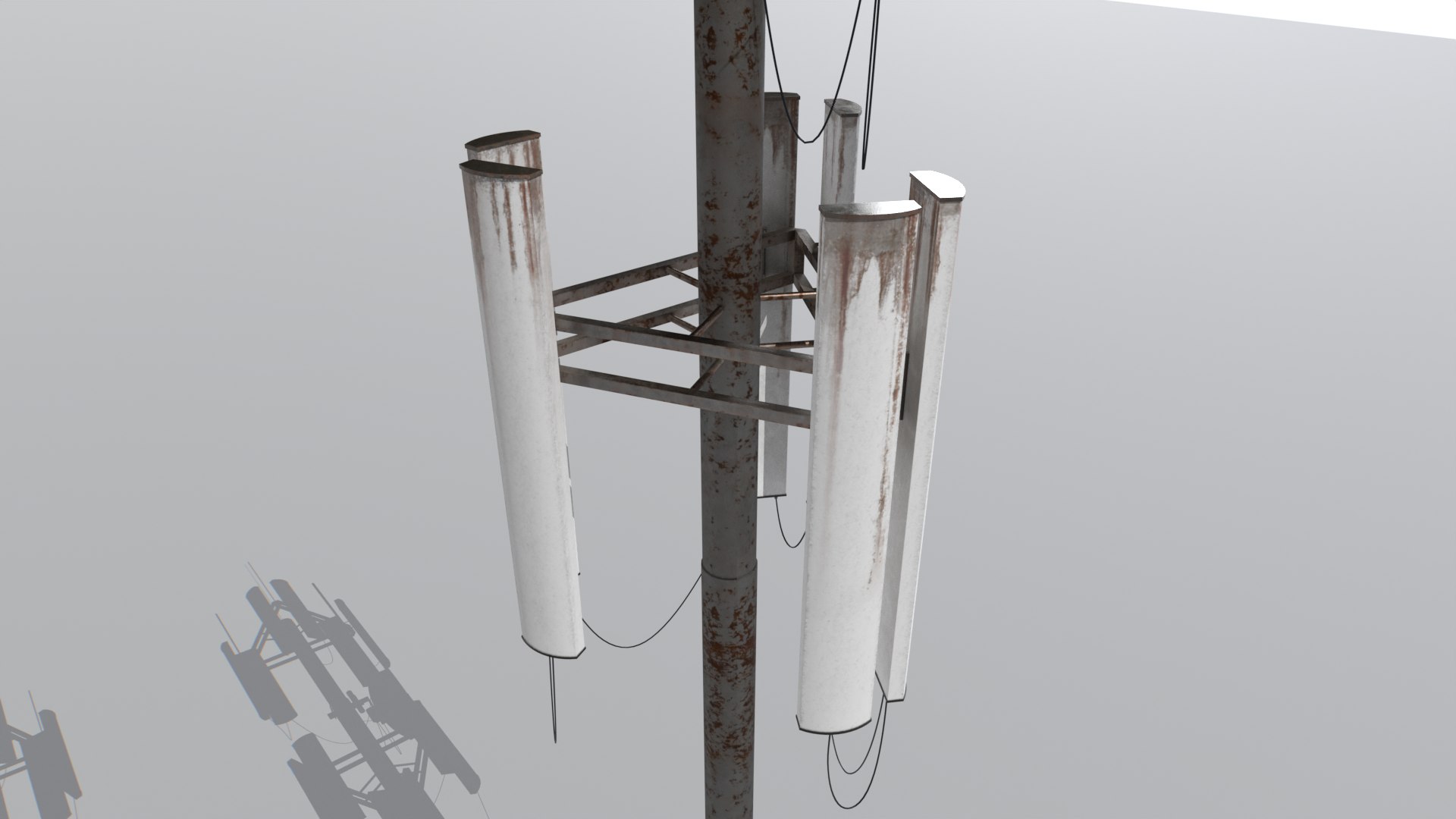 Old And Rusty Cell Towers 2 Model - TurboSquid 2311633