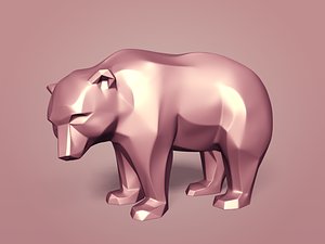 3D Bear Statue -- Original Design model