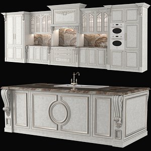 classical kitchen 3 3D model