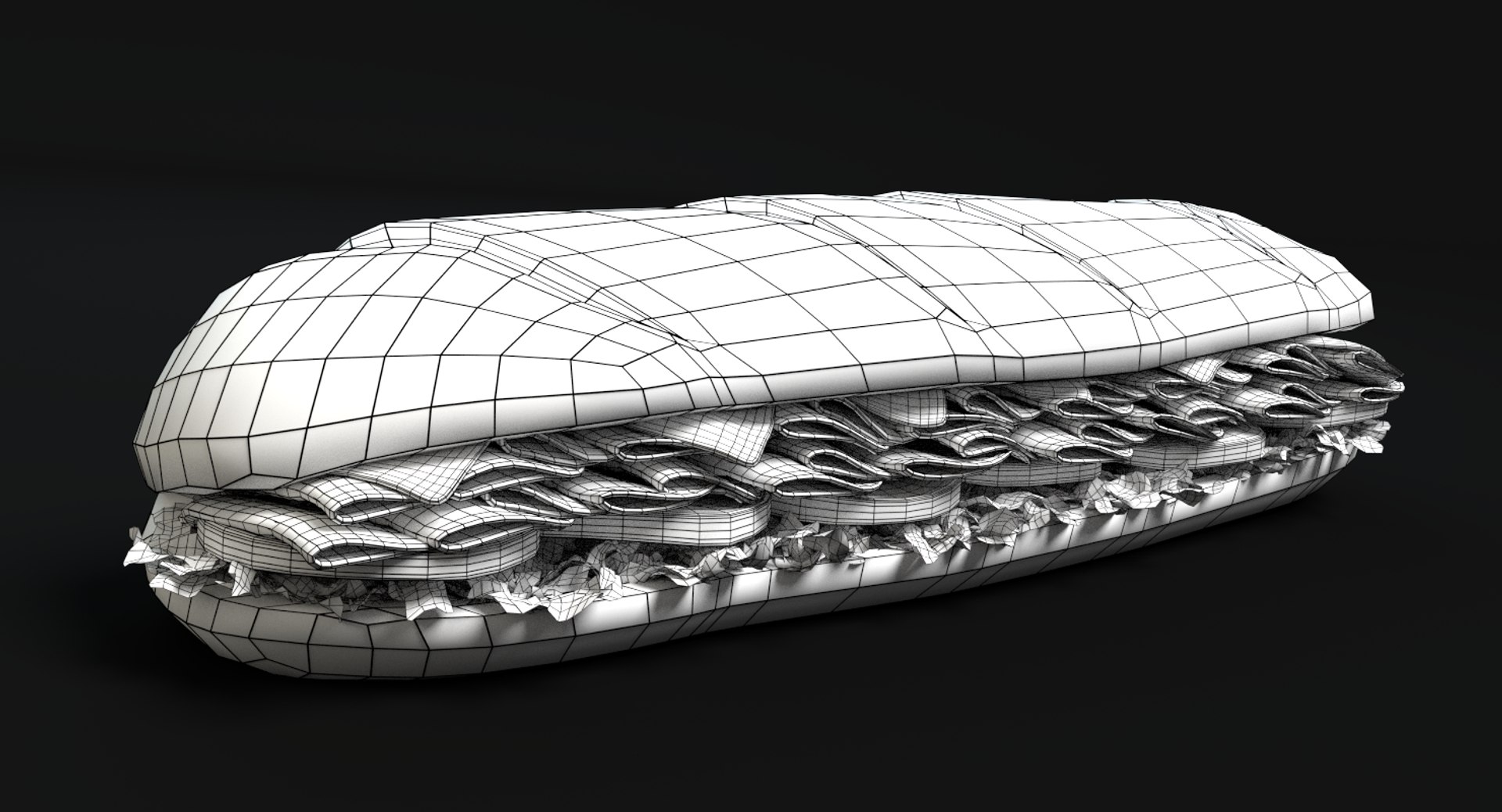 3d model of sub sandwich https://p.turbosquid.com/ts-thumb/y6/GSMnbA/P5BtJbMZ/wireframe/png/1418837338/1920x1080/fit_q87/25d270ef67e954ee3ab0c72ed402673e36e154bc/wireframe.jpg
