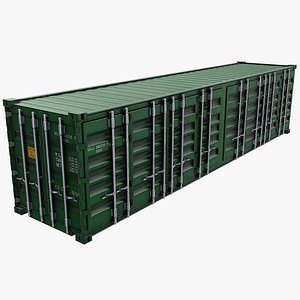40ft Side Door Container - Green