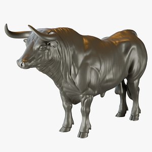 Bull Highpoly Sculpt - Low Poly Game Ready with 8K PBR Maps